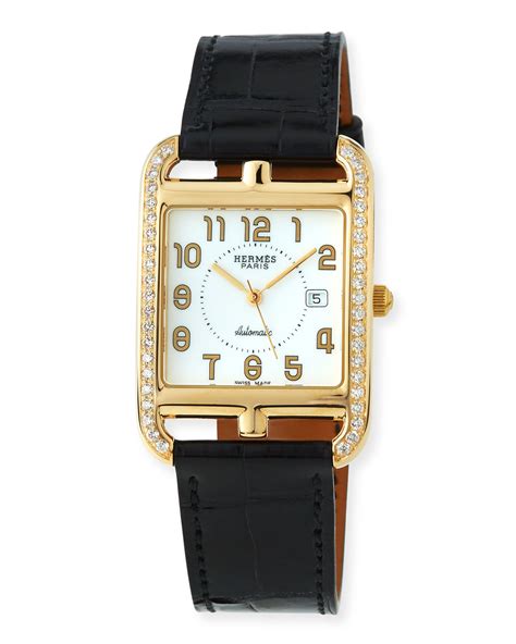 hermes cape cod watch with diamonds|hermes cape cod watch gold.